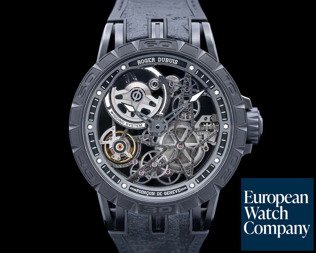 Image of Roger Dubuis RDDBEX0826 Excalibur Spider Pirelli DLC Titanium Skeleton Dial LIMITED