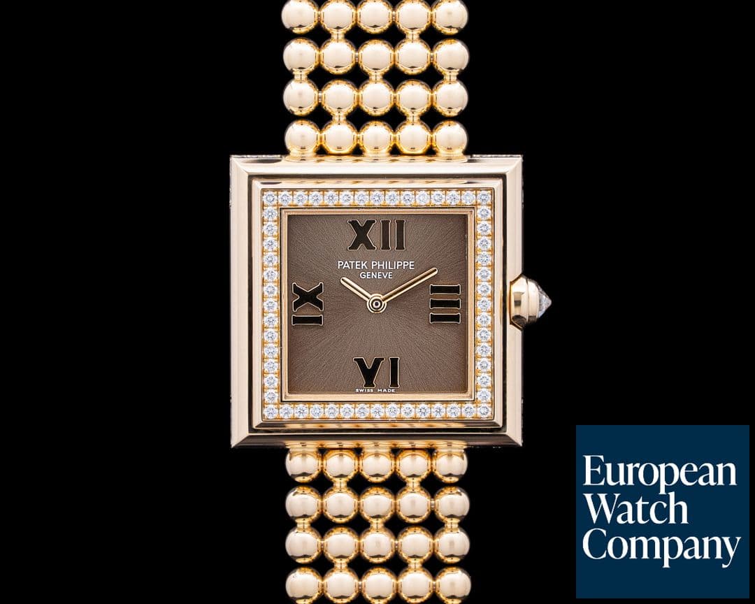 Image of Patek Philippe 4868 Gondolo 18K Rose Gold Brown Dial