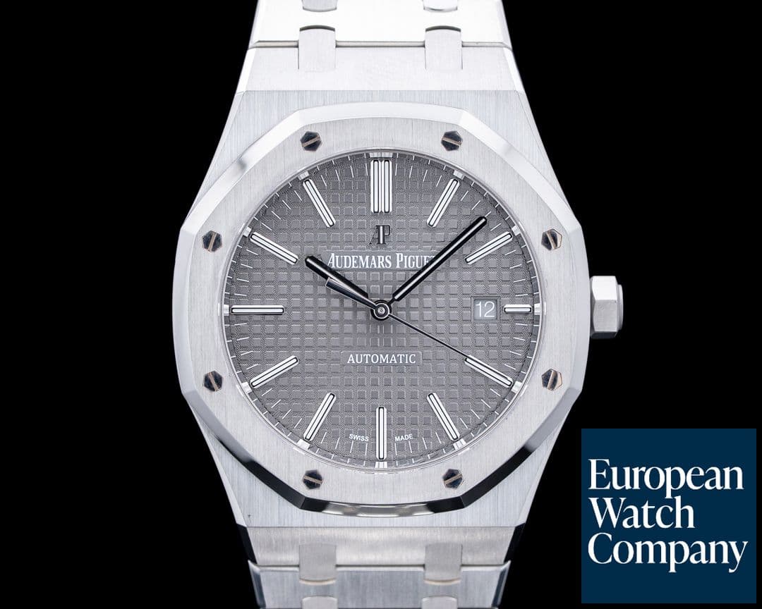 Image of Audemars Piguet 15400ST Royal Oak SS Ruthenium Dial