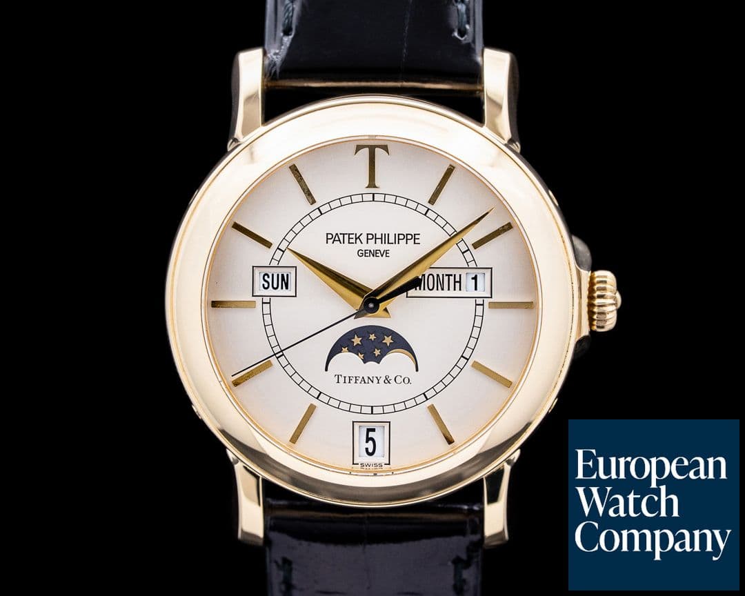 Image of Patek Philippe 5150J T150 Annual Calendar "Tiffany & Co." 18K Yellow Gold Silver Dial