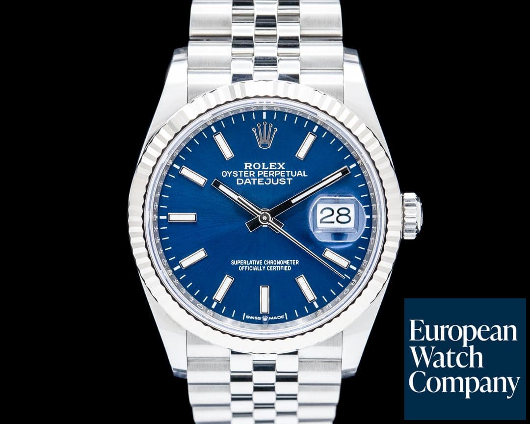 Image of Rolex 126234 Datejust 36MM Jubilee SS Blue Dial