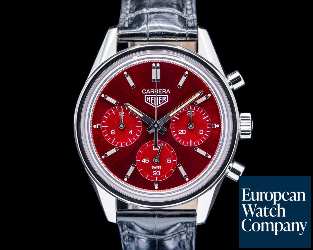 Image of TAG Heuer Carrera Chronograph SS Red Dial LIMITED