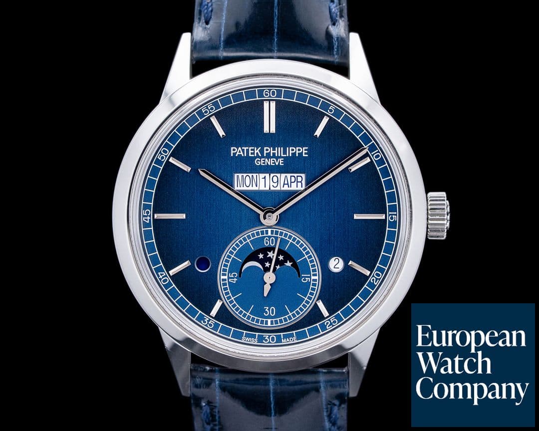 Image of Patek Philippe 5236P In-line Perpetual Calendar Platinum Blue Dial