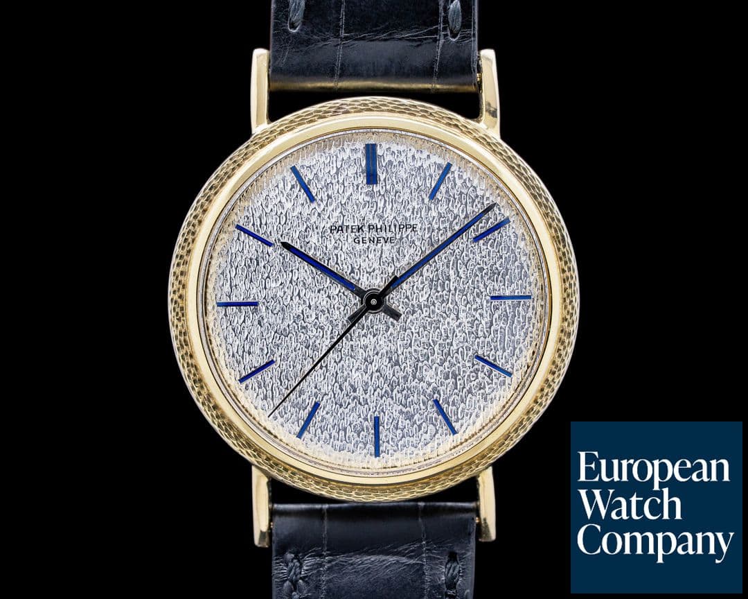 Image of Patek Philippe 3569 Calatrava "Backwind" 18K Yellow Gold Silver Dial