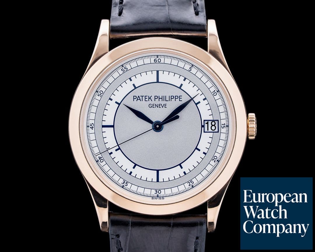 Image of Patek Philippe 5296R Calatrava Automatic 18K Rose Gold Silver Dial
