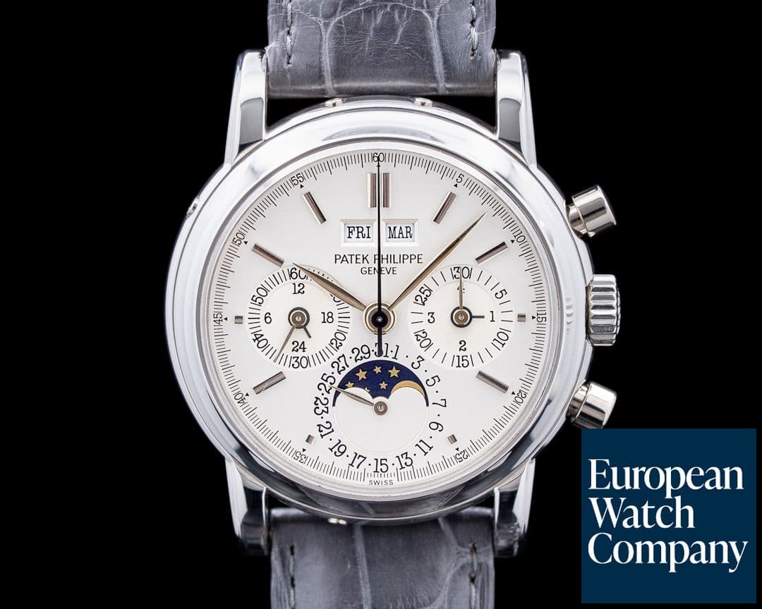 Image of Patek Philippe 3970P Perpetual Calendar Chronograph Platinum Second Series VERY RARE