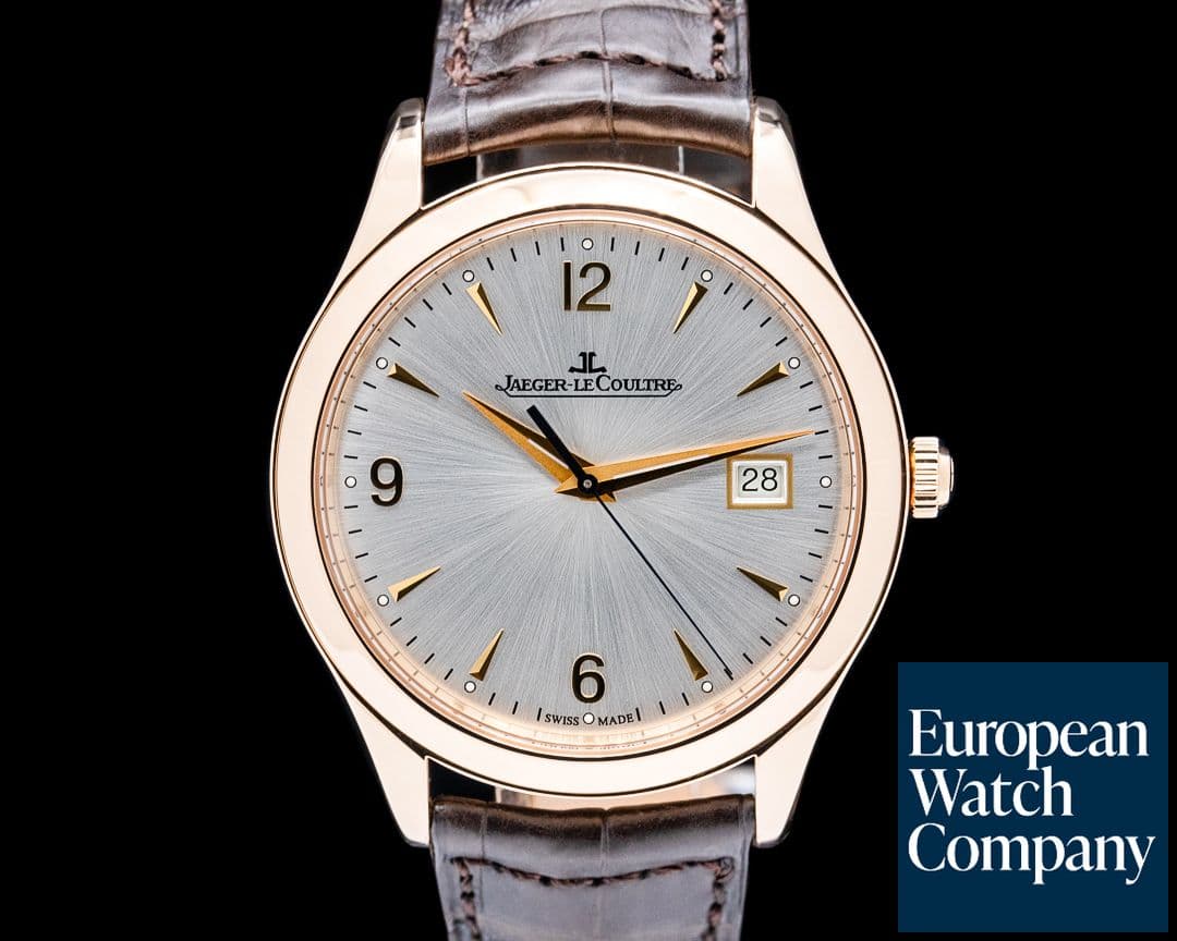Image of Jaeger LeCoultre Q1542520 Master Control Date 18K Rose Gold Silver Dial
