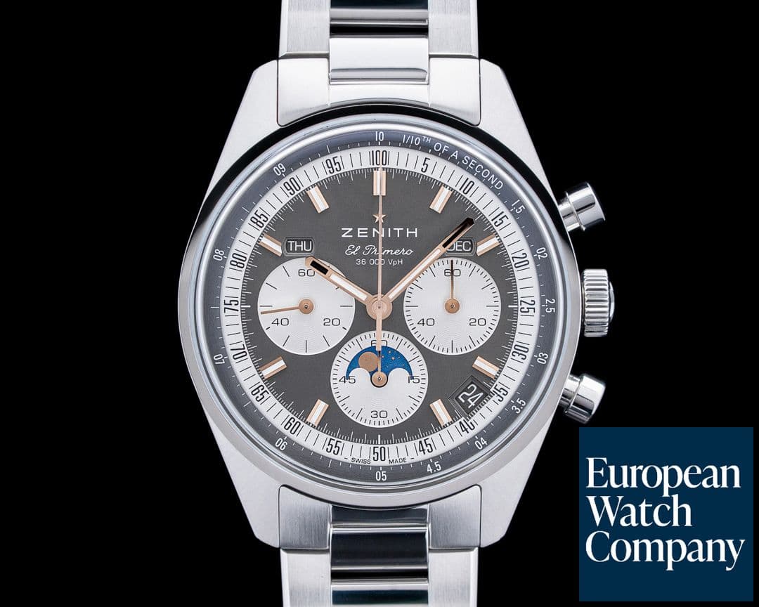 Image of Zenith Chronomaster Original Triple Calendar SS Gray Dial