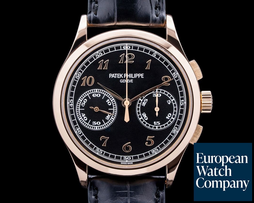 Image of Patek Philippe 5170R Complications Chronograph 18K Rose Gold Black Dial