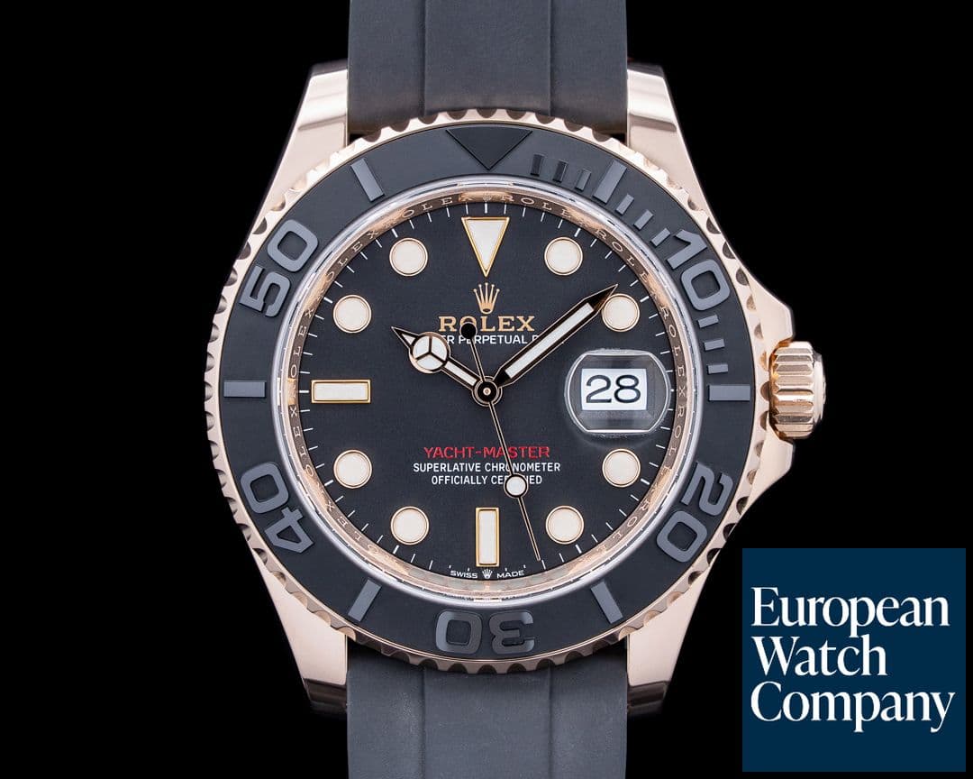 Image of Rolex 126655 Yacht-Master 40 Rose Gold Black Dial