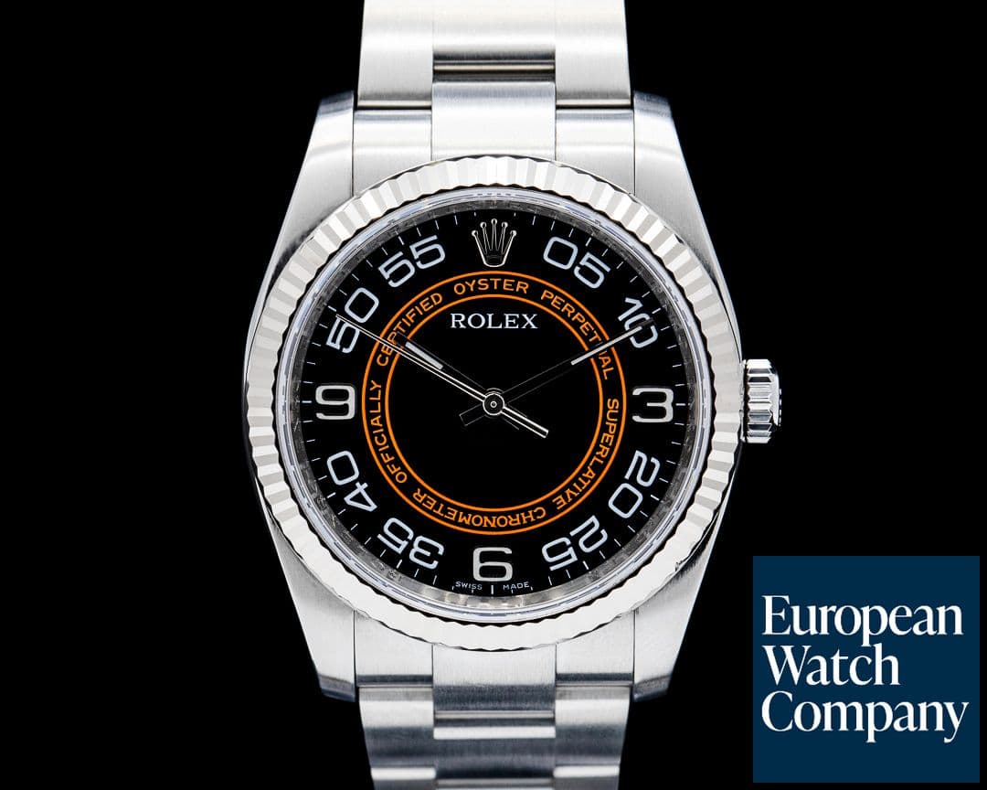 Image of Rolex 116034 Oyster Perpetual "Harley Davidson" SS Black Dial