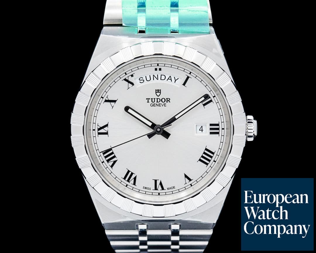 Image of Tudor 28600 Royal 41 SS Silver Roman Dial UNWORN