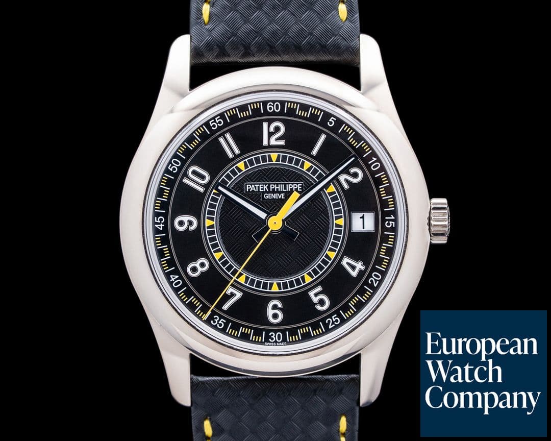 Image of Patek Philippe 6007G Calatrava 18K White Gold Ebony Black Dial