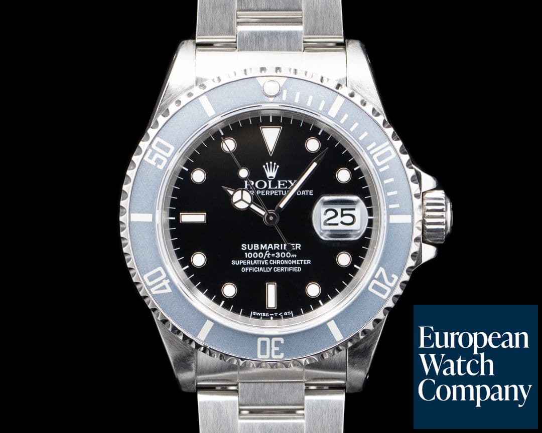 Image of Rolex 16610 Submariner SS Black Dial