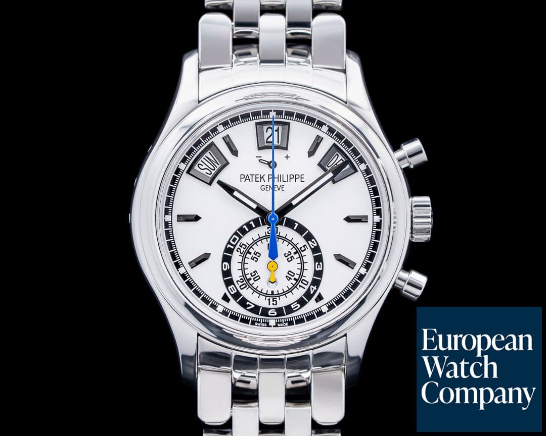 Image of Patek Philippe 5960/1A-011 Annual Calendar Chronograph SS "Leicester Edition" RARE