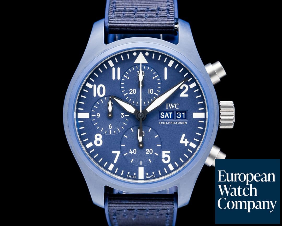 Image of IWC IW389404 Pilot Chronograph TOP GUN Oceana Blue Ceramic Blue Dial