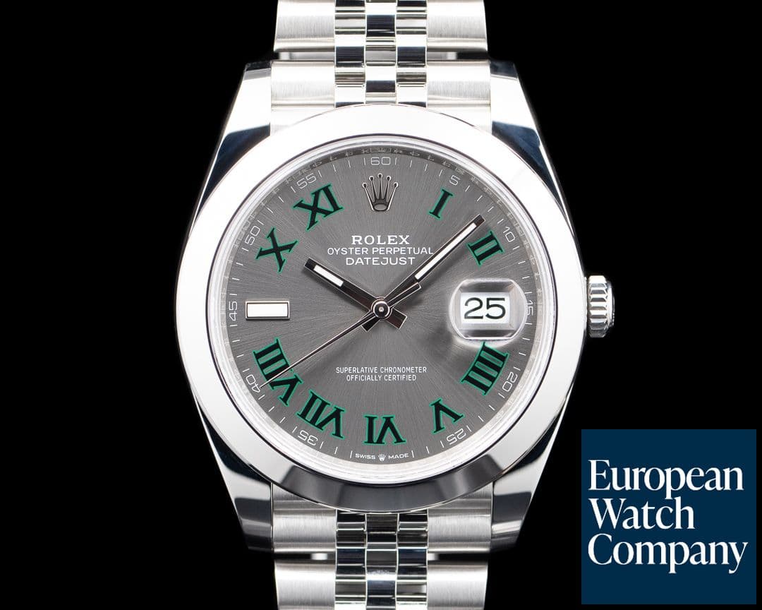 Image of Rolex 126300 Datejust 41 SS "Wimbledon" Dial