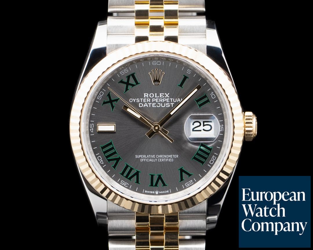 Image of Rolex 126233 Datejust 36MM SS Wimbledon Gray Dial 2025