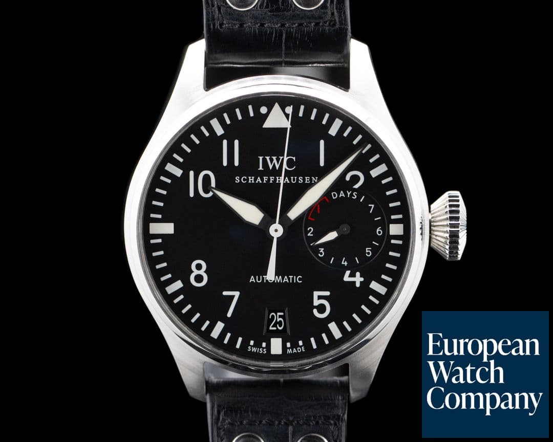 Image of IWC IW500401 Big Pilot SS Black Dial