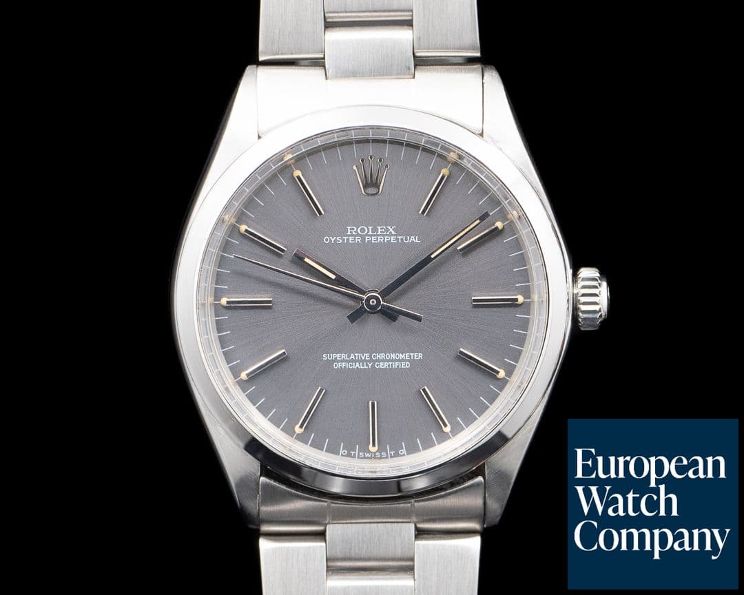 Image of Rolex 1002 Oyster Perpetual SS Gray Dial Circa. 1974