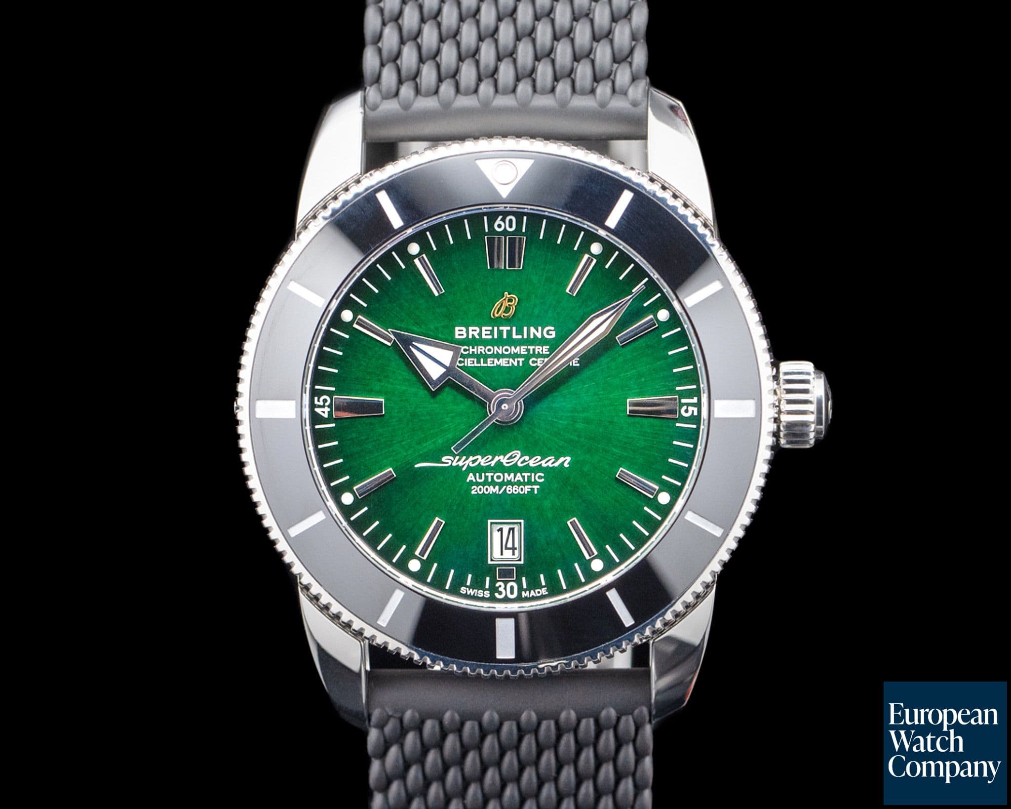 Image of Breitling AB2020121L1S1 Superocean Heritage B20 Automatic SS Green Dial