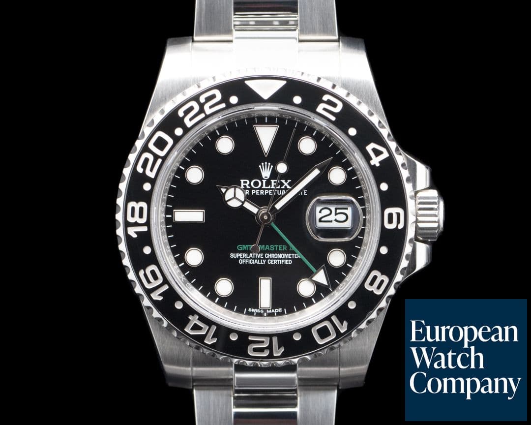 Image of Rolex 116710LN GMT-Master II Ceramic SS Black Dial