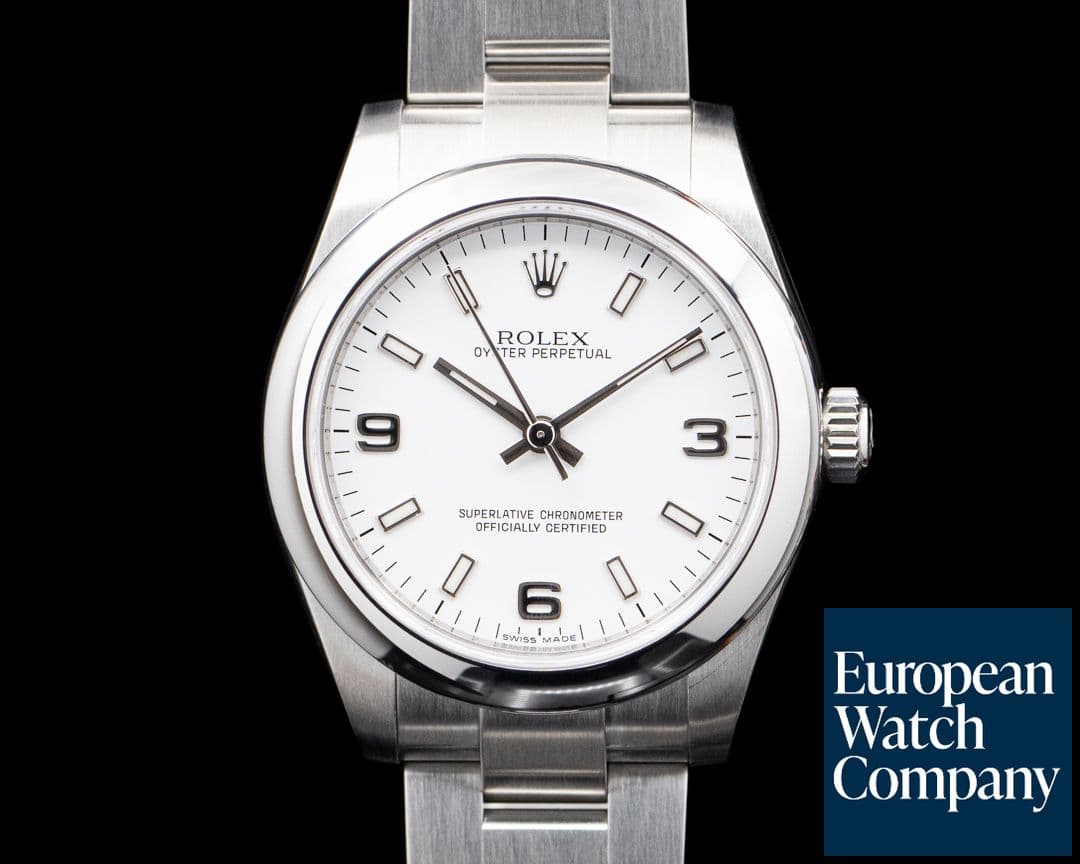 Image of Rolex 177200 Oyster Perpetual 31mm SS White Dial