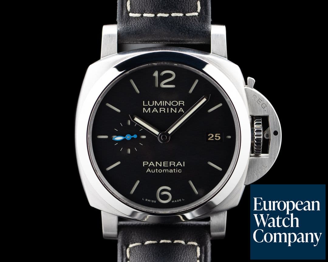 Image of Panerai PAM02392 Luminor Marina 42MM SS Black Dial