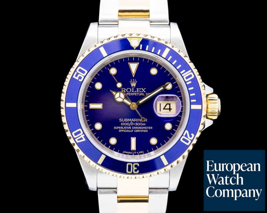 Image of Rolex 16613 Submariner SS / 18K Yellow Gold Blue Dial Circa. 1999