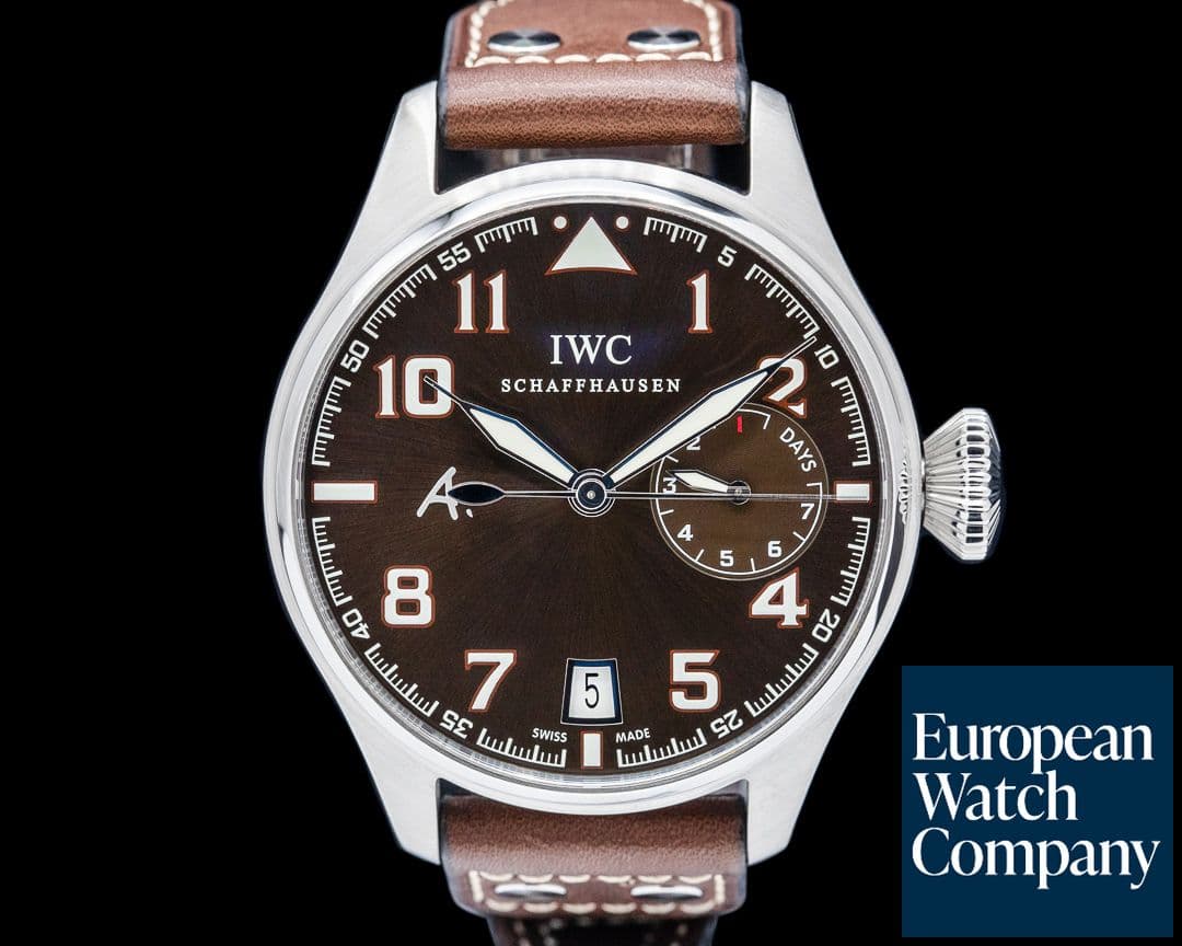 Image of IWC IW500422 Big Pilot Antoine de Saint Exupery SS Brown Dial