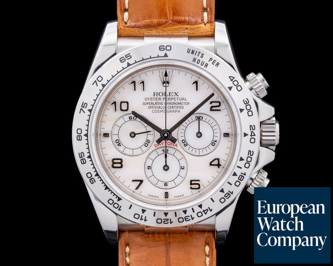Image of Rolex 16519 Daytona 18K White Gold Mother of Pearl Dial Circa. 2000