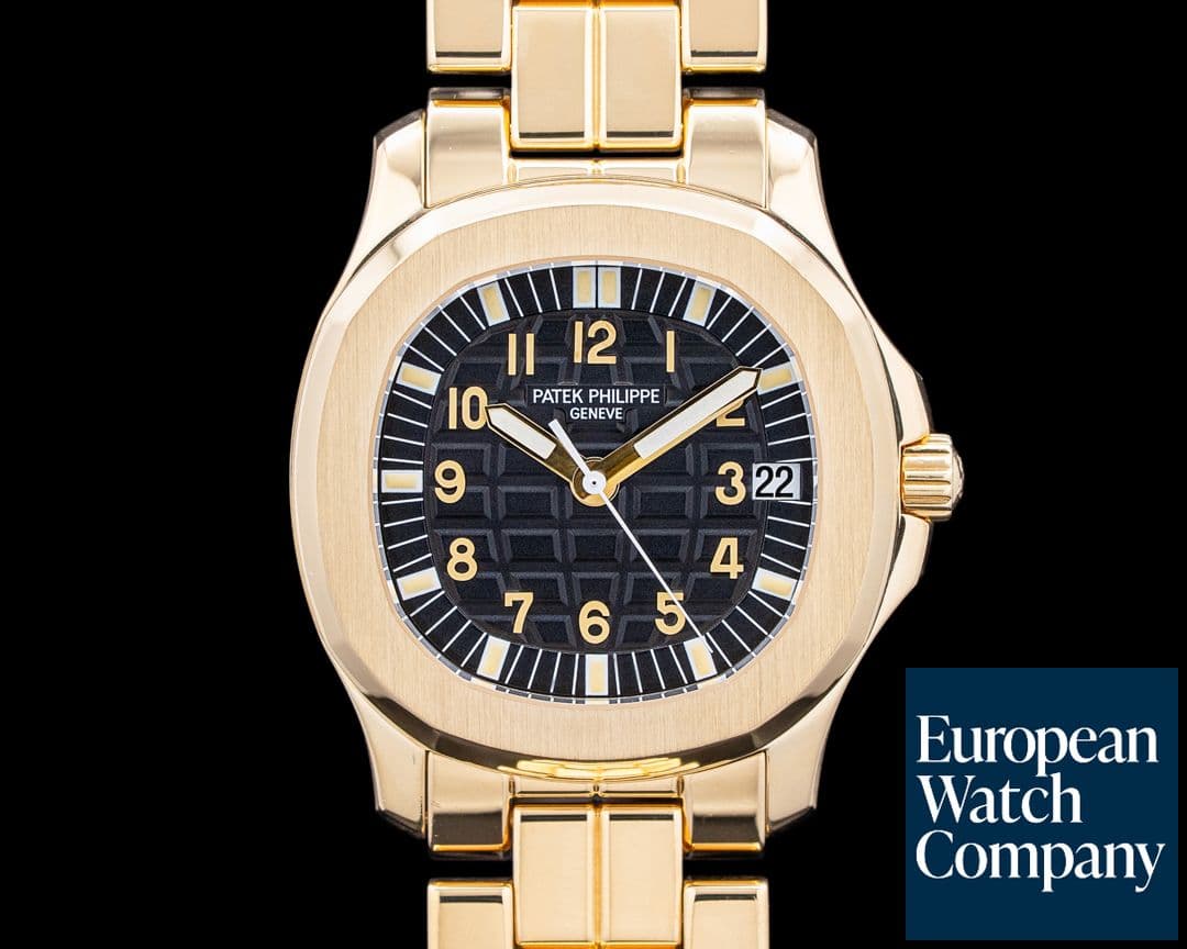 Image of Patek Philippe 5066/1J Aquanaut 18K Yellow Gold Black Dial Circa. 2000