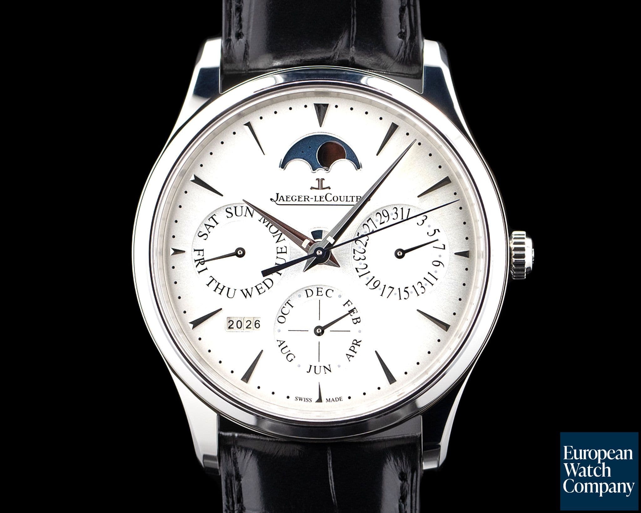 Image of Jaeger LeCoultre Q114842J Master Ultra Thin Perpetual Calendar SS Silver Dial