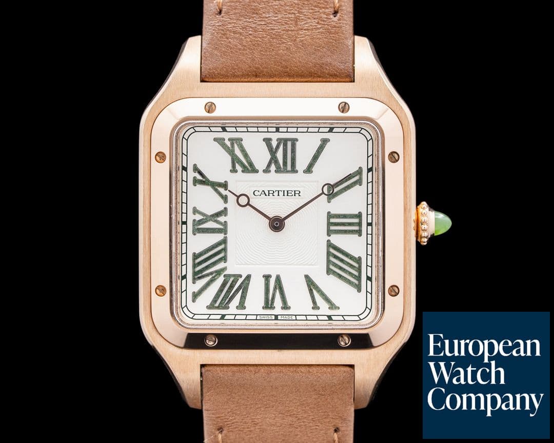 Image of Cartier WGSA0083 Santos-Dumont Extra Large 18K Rose Gold Cream Dial