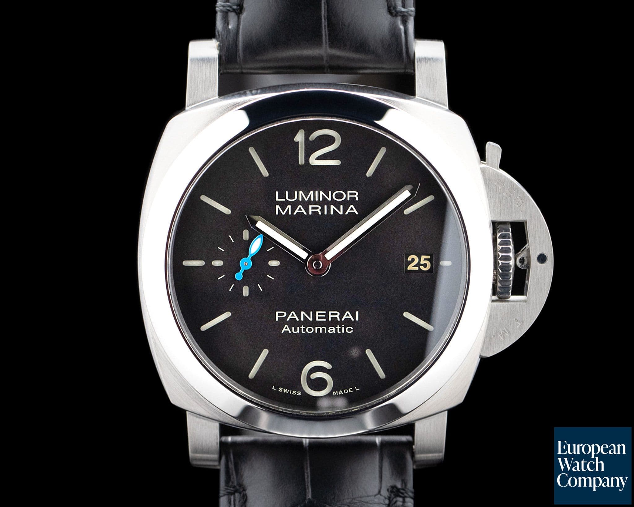 Image of Panerai PAM01272 Luminor Marina Quaranta SS Black Dial
