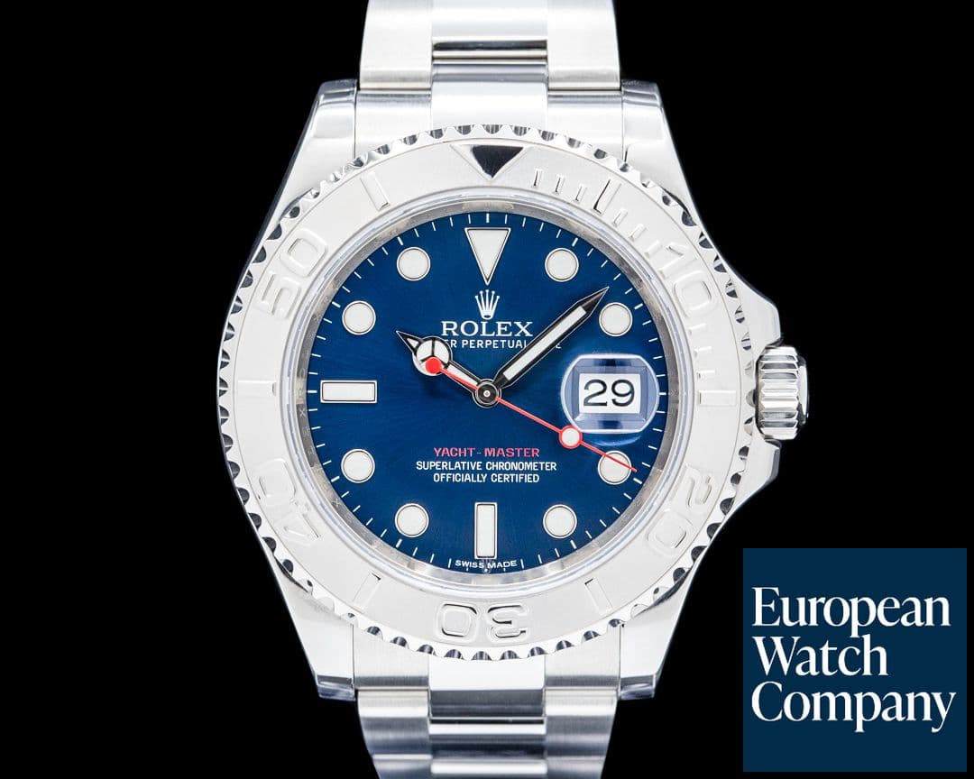 Image of Rolex 116622 Yacht Master SS / Platinum Bezel Blue Dial