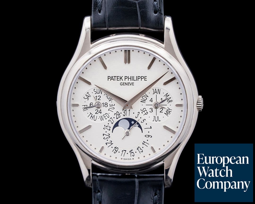 Image of Patek Philippe 5140G Perpetual Calendar Ultra Thin 18K White Gold Silver Dial
