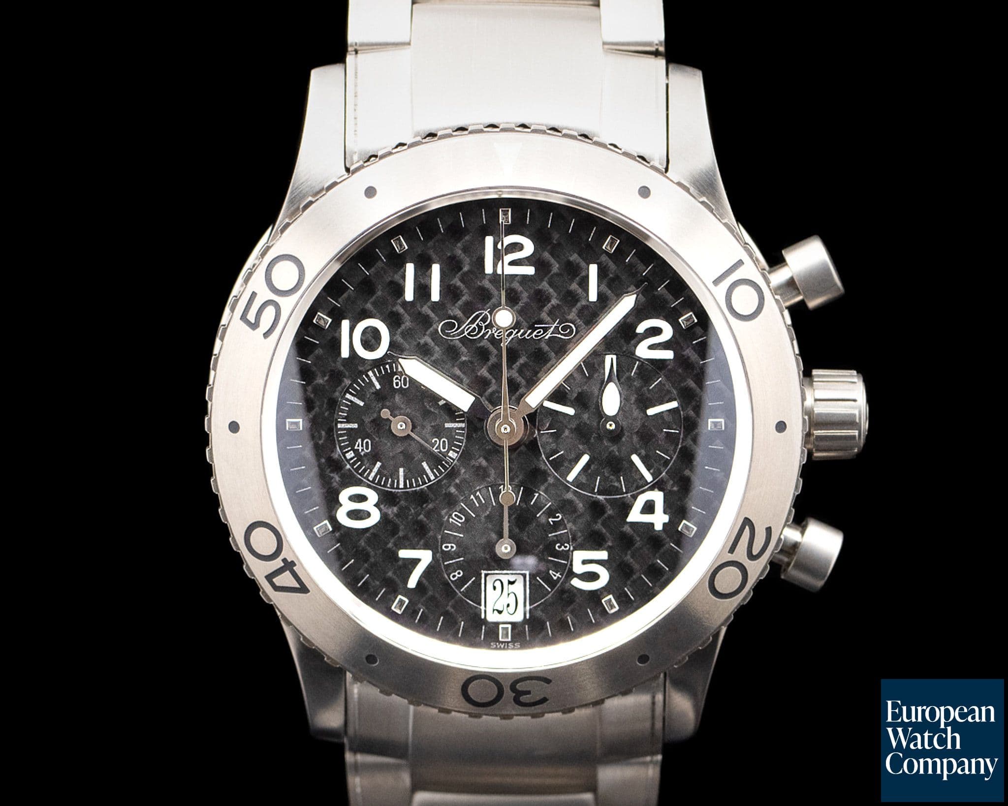 Image of Breguet 3820TI K2 TW9 Type XX Transatlantique Titanium Black Dial