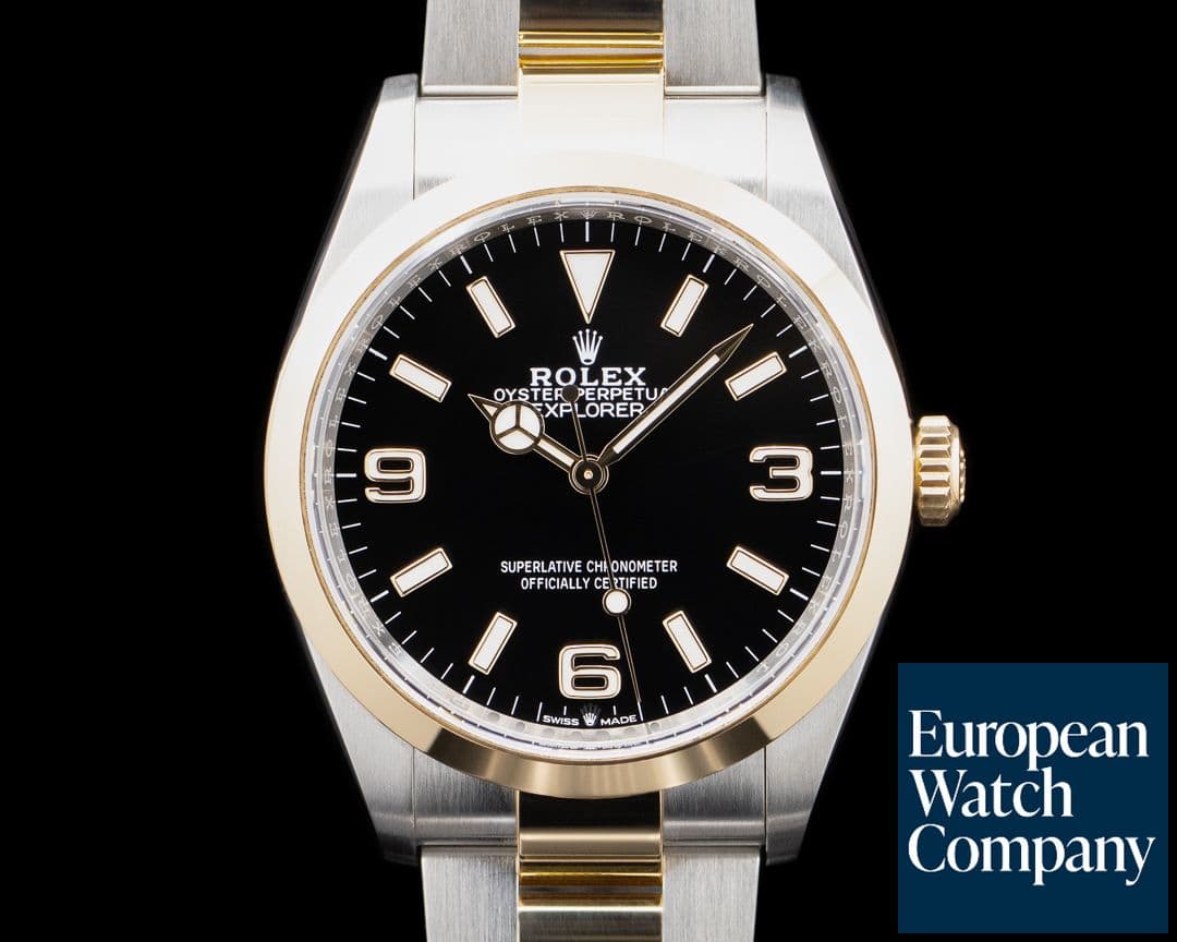 Image of Rolex 124273 Explorer 36 SS / 18K YG Black Dial