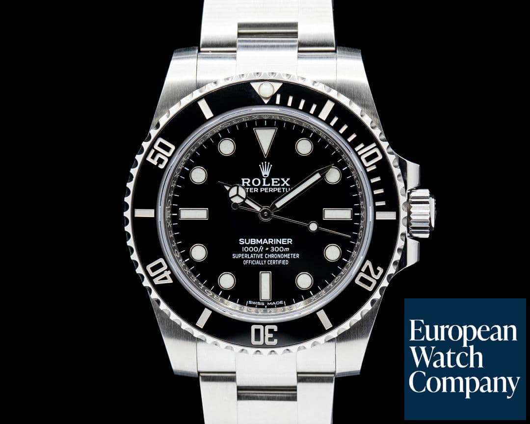 Image of Rolex 114060 Submariner No Date SS Black Dial