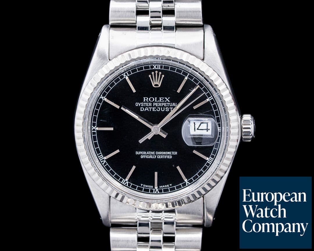 Image of Rolex 16014 Datejust SS Jubilee Black Dial Circa. 1987