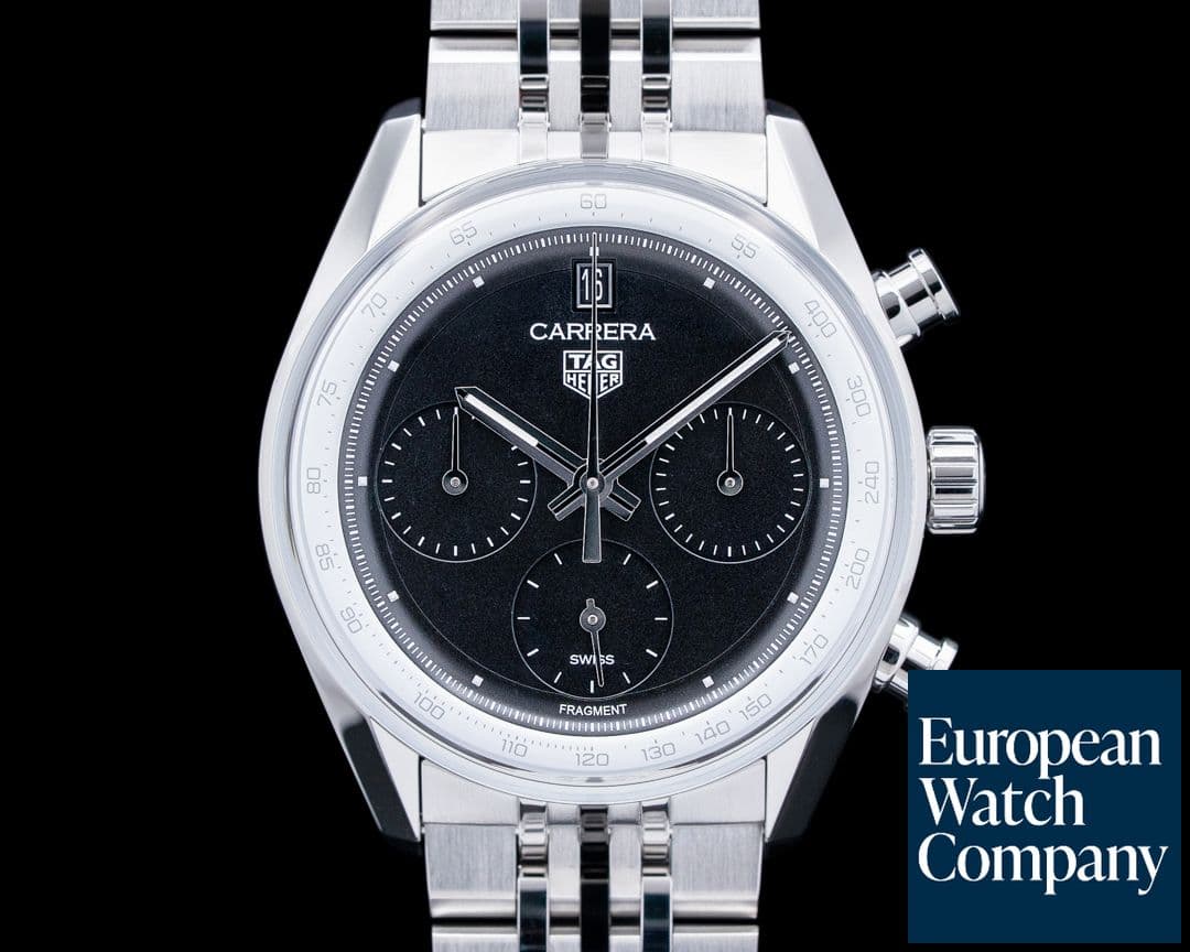 Image of TAG Heuer Carrera Chronograph fragment SS Black Opalin Dial LIMITED