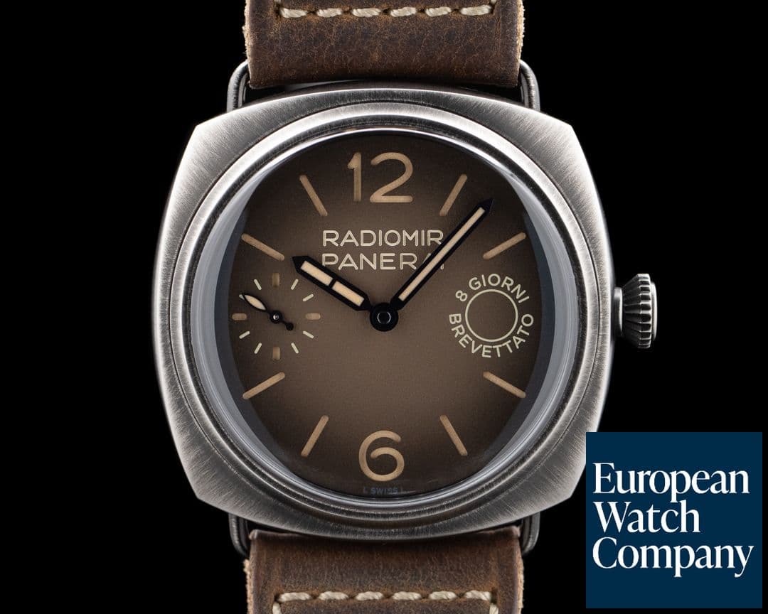 Image of Panerai PAM01347 Radiomir Otto Giorni Brunito eSteel Brown Dial