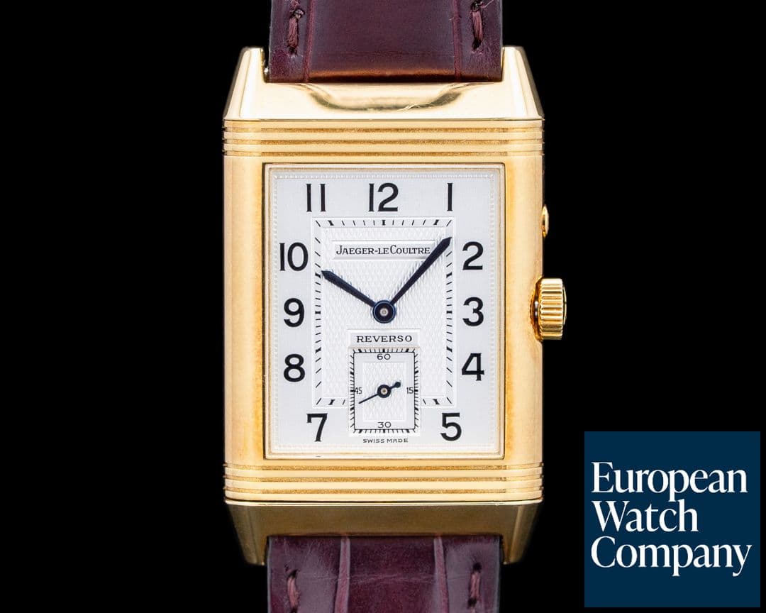 Image of Jaeger LeCoultre 270.1.54 Reverso Duoface 18K Yellow Gold Silver Dial