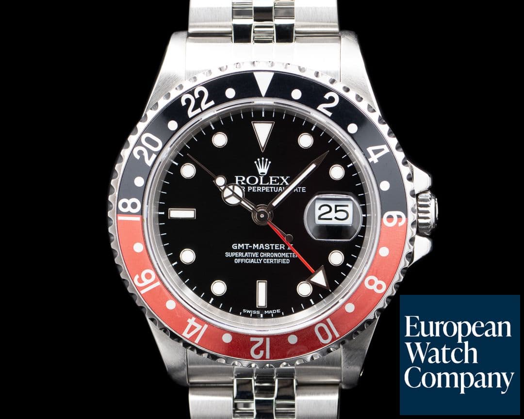 Image of Rolex 16710 GMT-Master II Coke Bezel SS Black Dial Circa. 2000