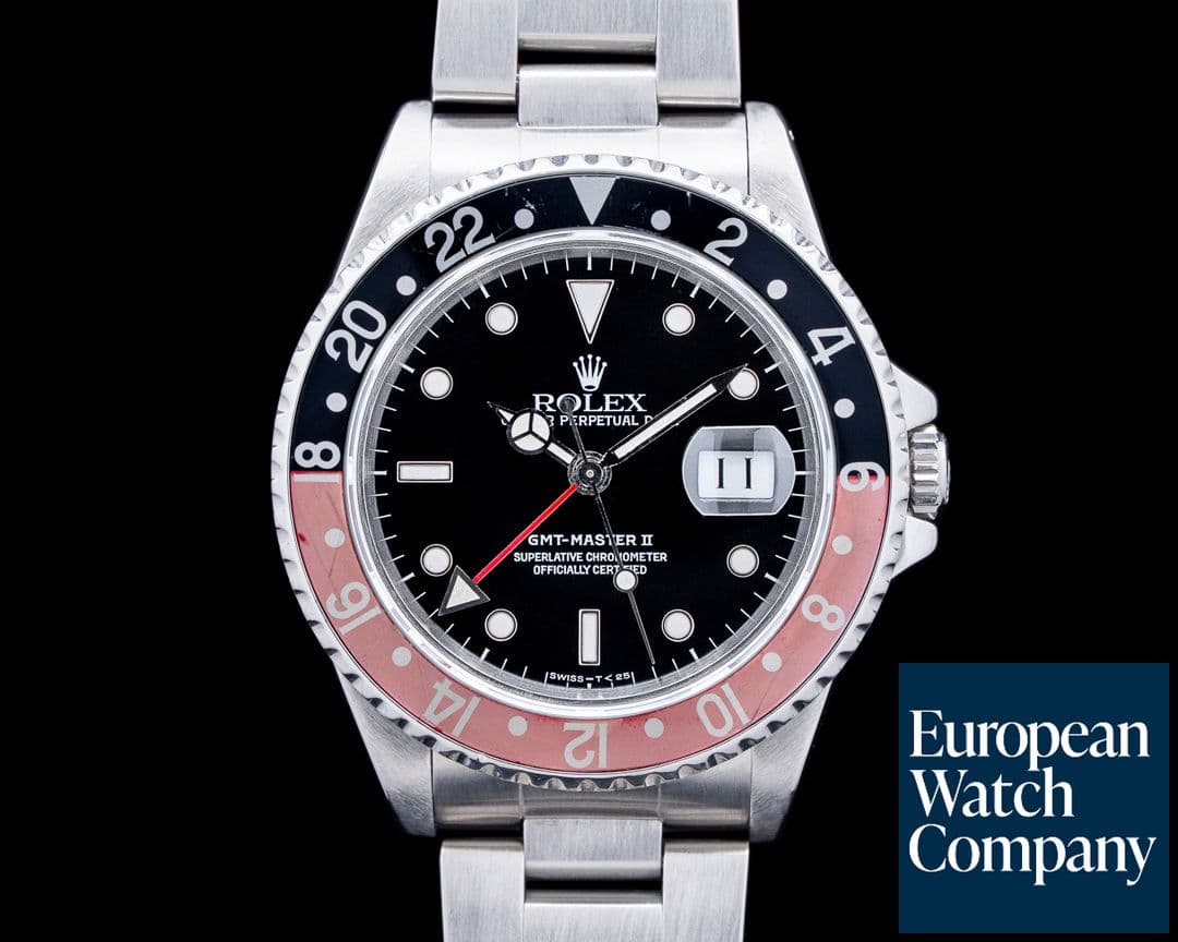 Image of Rolex 16710 GMT-Master II Coke Bezel SS Black Dial Circa. 1990