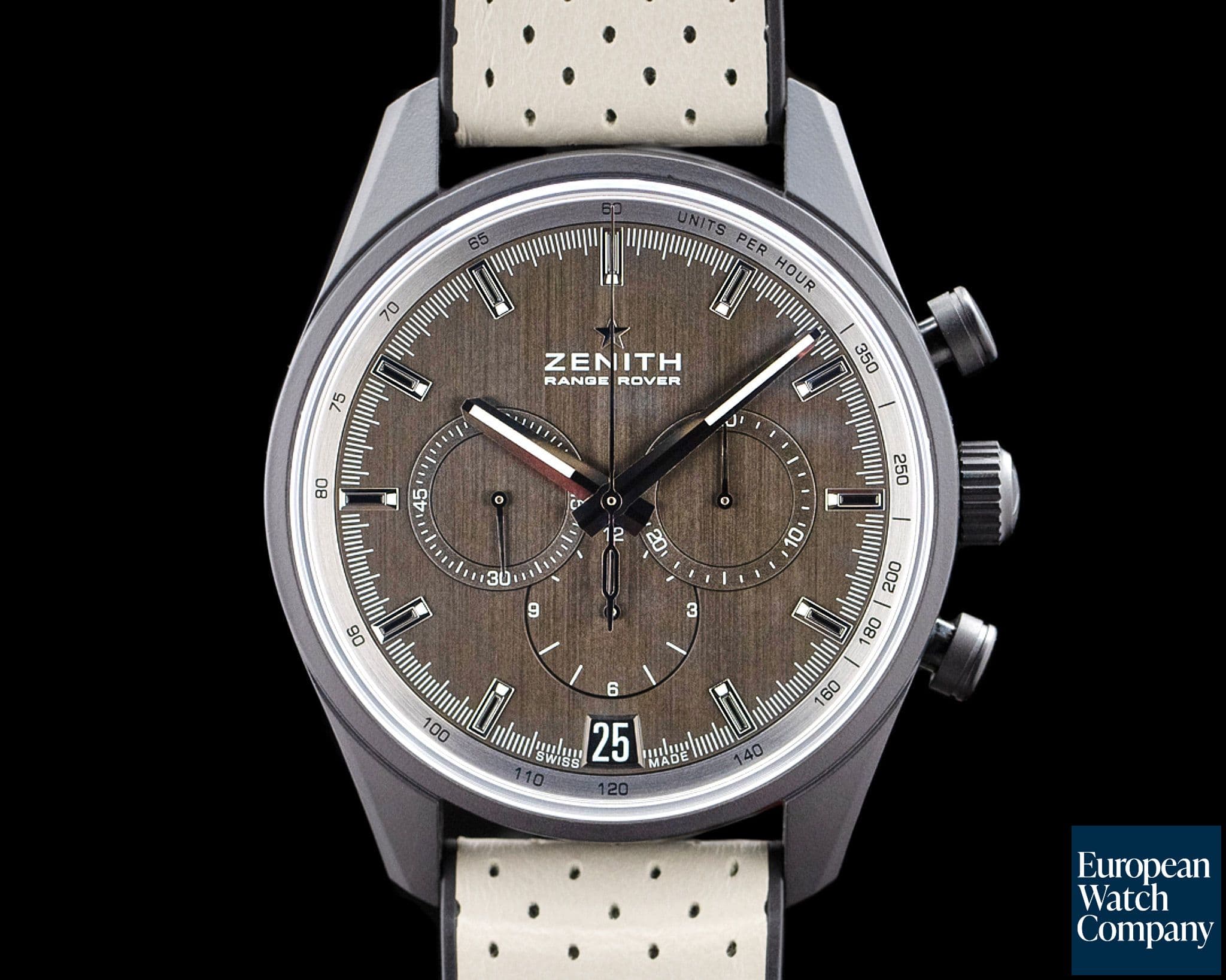 Image of Zenith El Primero Range Rover Special Edition Ceramic Aluminum Gray Dial