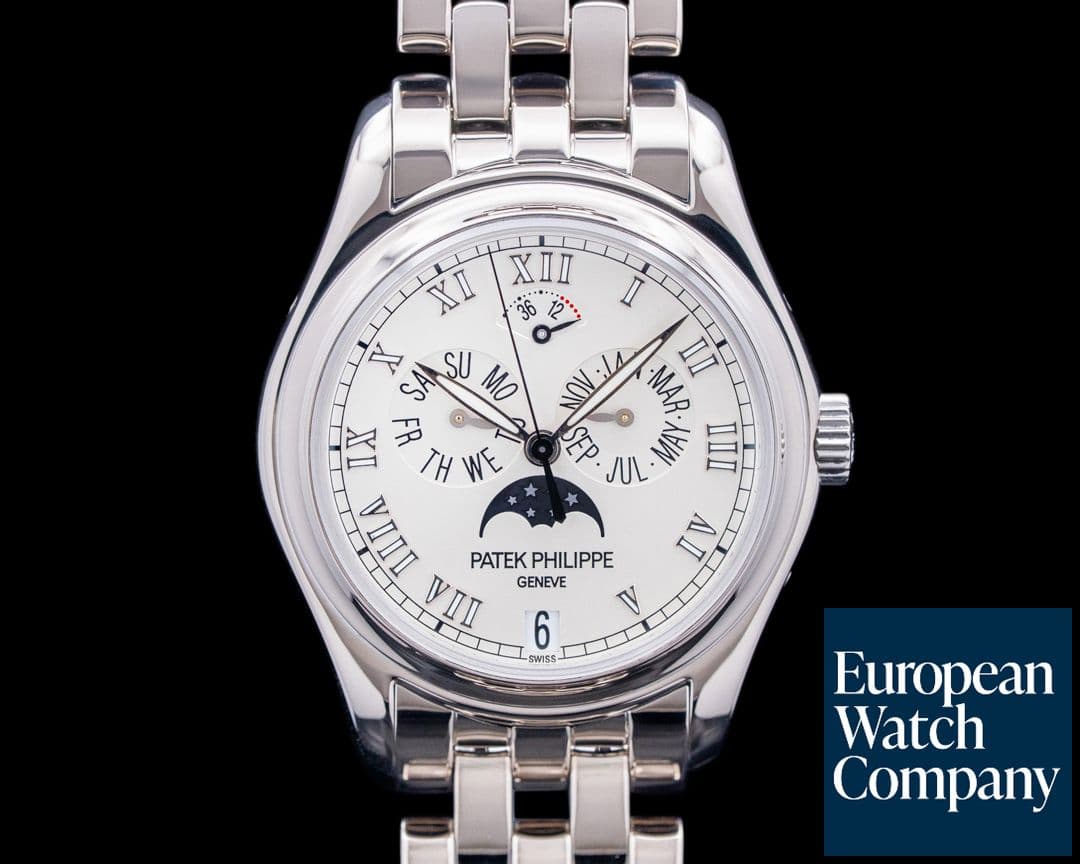 Image of Patek Philippe 5036/1G-017 Annual Calendar Moonphase 18K White Gold Silver Dial