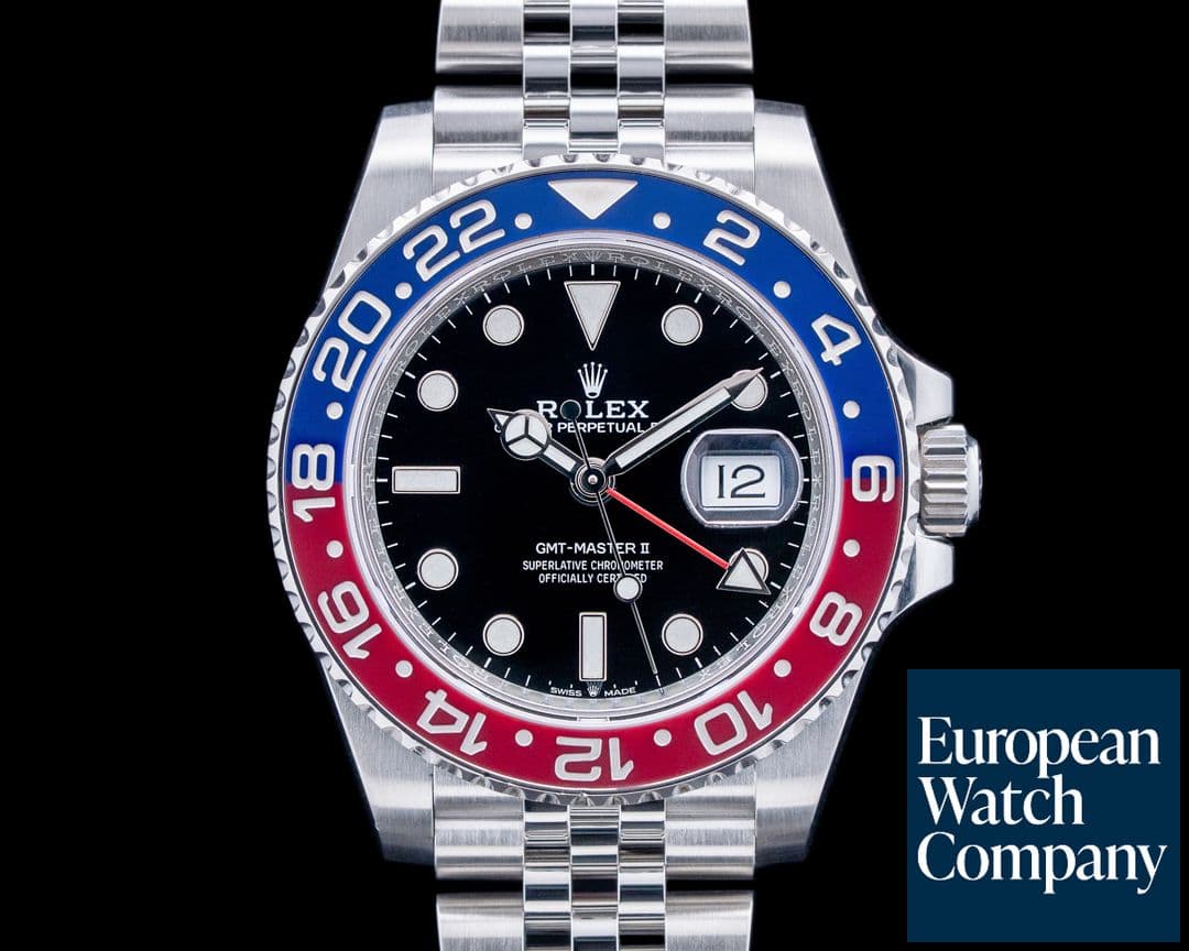Image of Rolex 126710BLRO GMT-Master II "Pepsi" Jubilee SS Black Dial
