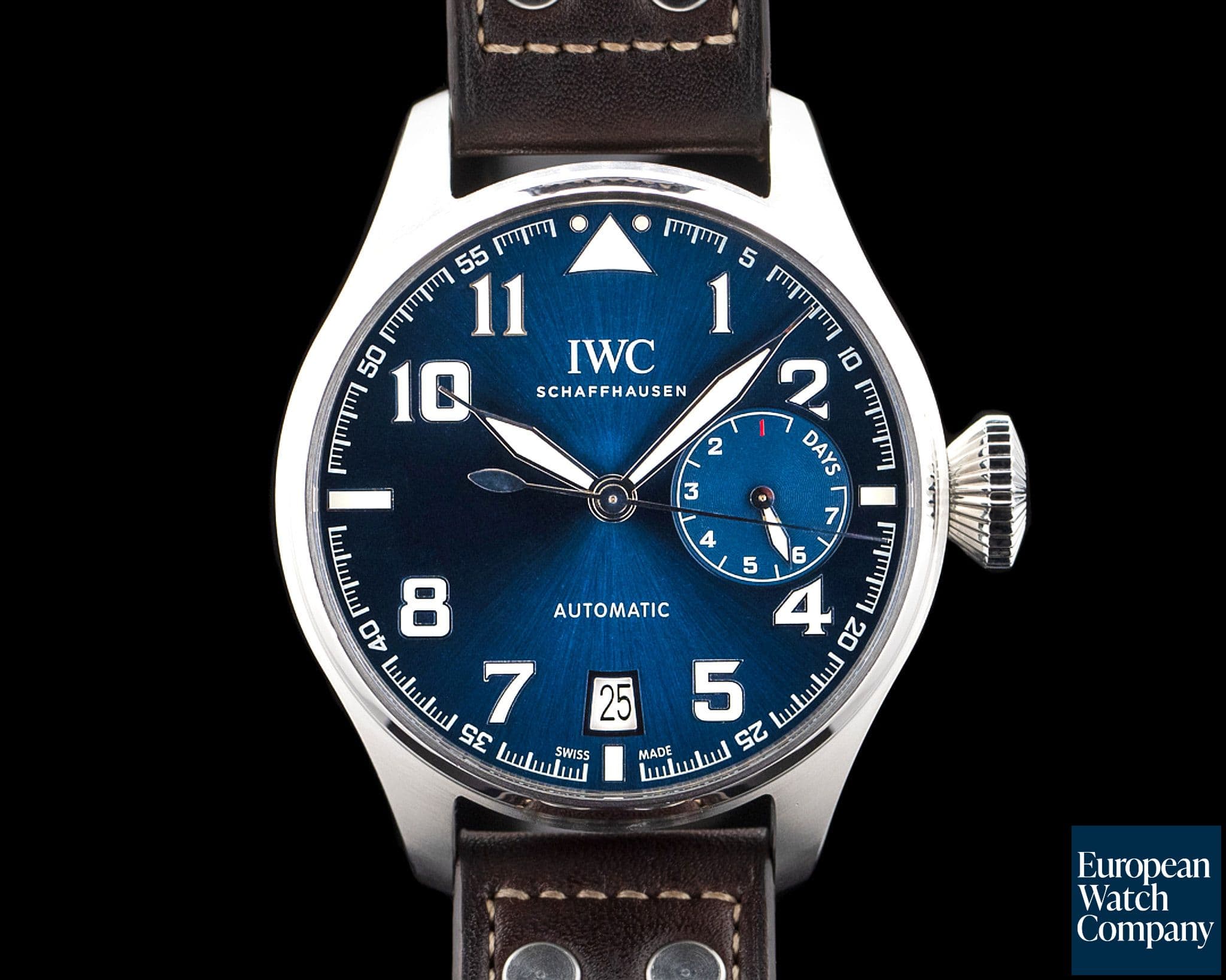 Image of IWC IW500908 Big Pilots Watch Edition Le Petit Prince SS Blue Dial LIMITED